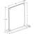Slim Deluxe Acrylic Block Frame 8.5” x 11” on ½” Acrylic Base with Magnet Closure and Rubber Bumpers, Portrait/Vertical