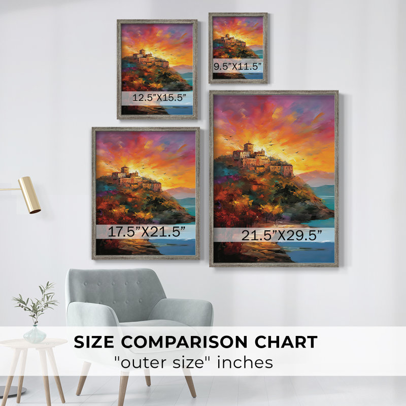 LANDSCAPES Series CCLIV, reproduction encadrée - bois massif, H 11 po x l 9 po