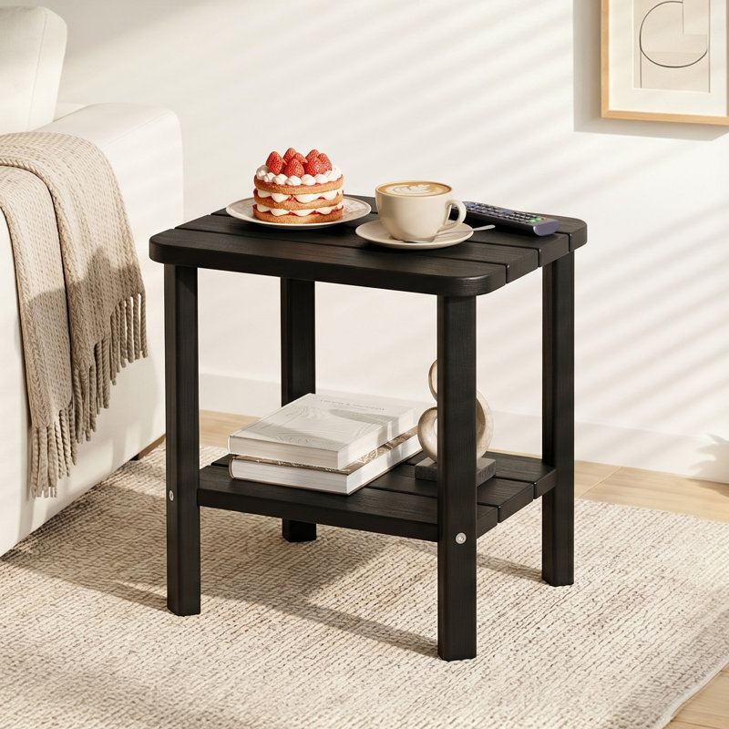 Table d'appoint moderne à deux niveaux