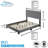 Boyd Sleep Chloe Linen Upholstered Bed Frame with Adjustable Headboard, Sturdy Wood Slat System, No Box Spring Required-1899626374-1899626372
