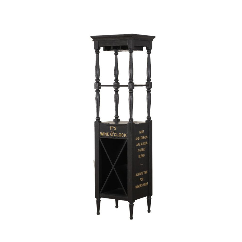 20'' Wine Bar, Black