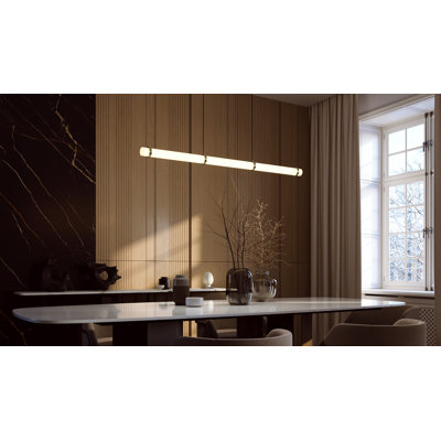Miami - LED Linear Pendant - Light Antique Brass