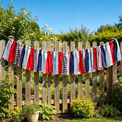 Patriotic Door Wall Decorations Stripe For Outdoor Indoor Yard Garden Porch Independence Day Decoration