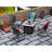 Square Iron Propane Smokeless Fire Pit Table