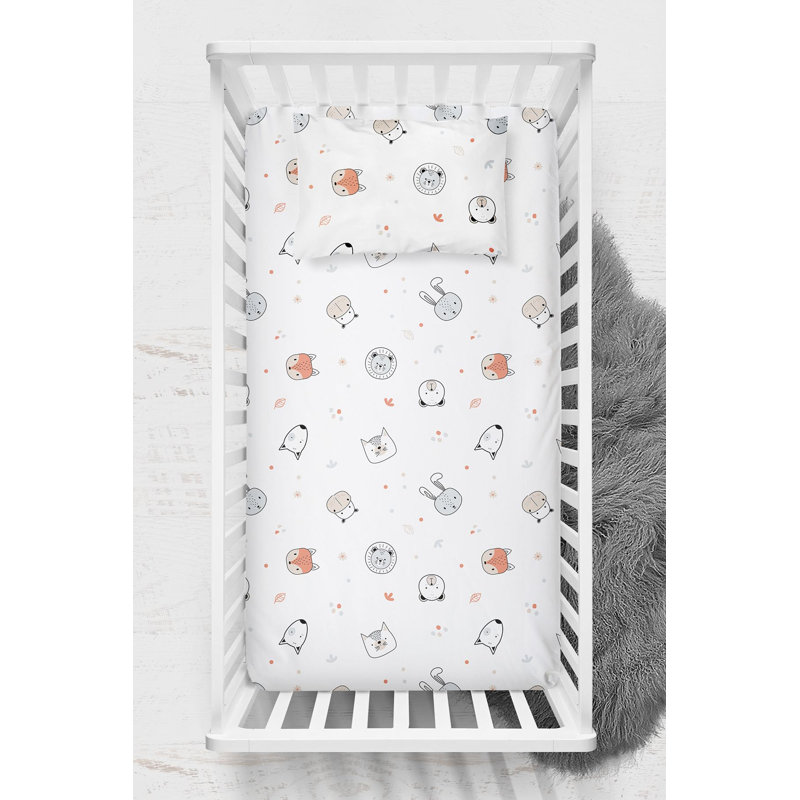 Ensemble de draps-housse Ranforce Baby, Vert