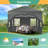 10x10 Pop Up Canopy Tent, One Push Setup Glow Outdoor Tent-106633533