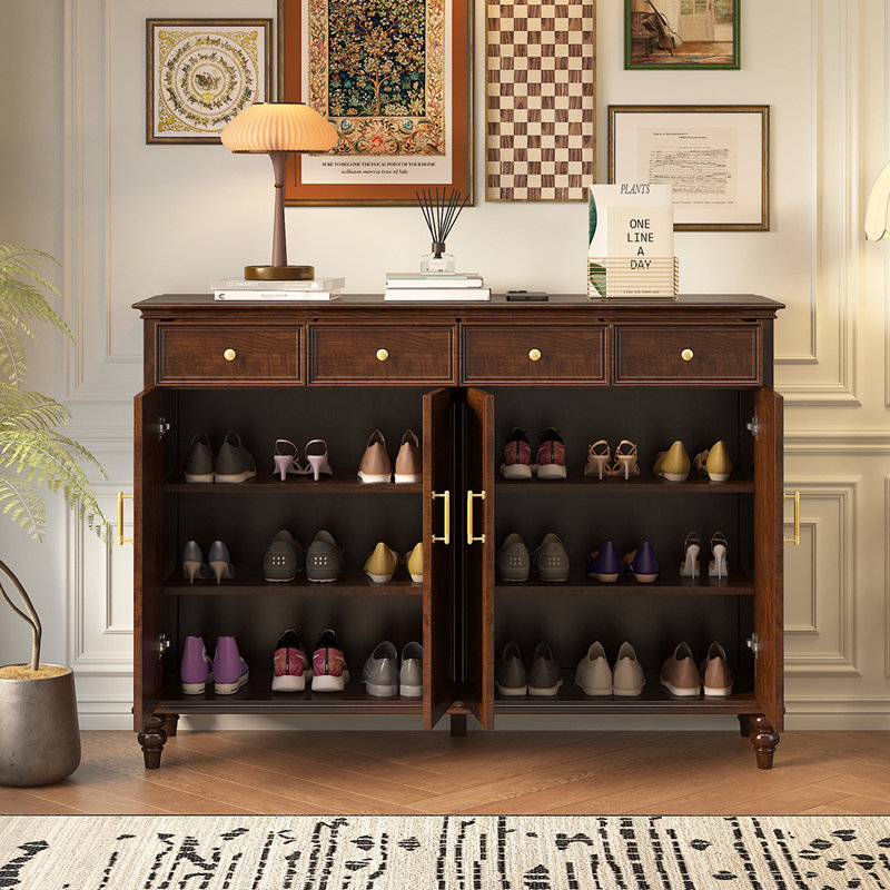 American style vintage storage shoe cabinet