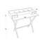 Table à maquillage moderne avec miroir et conception murale, finition chêne et noir, 39,4 po x 19,7 po x 35 po | Panneau de particules robuste enduit à 100% de mélamine, pieds en métal, tablettes multiples | Élégant et fonctionnel pour tout espace-1820809906