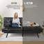 Canapé-lit futon pliable de 71 po, causeuse peu encombrante pour lit d'invité et salon-2125779555