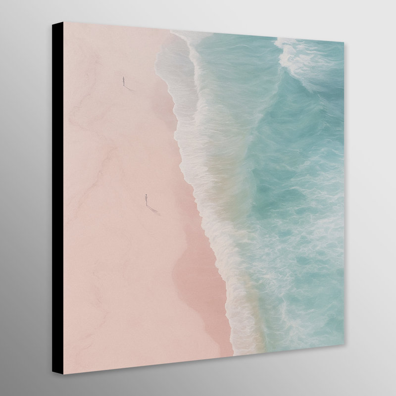 Ocean Walk Wall Art - Canvas Framed Print, 97 cm H x 97 cm W