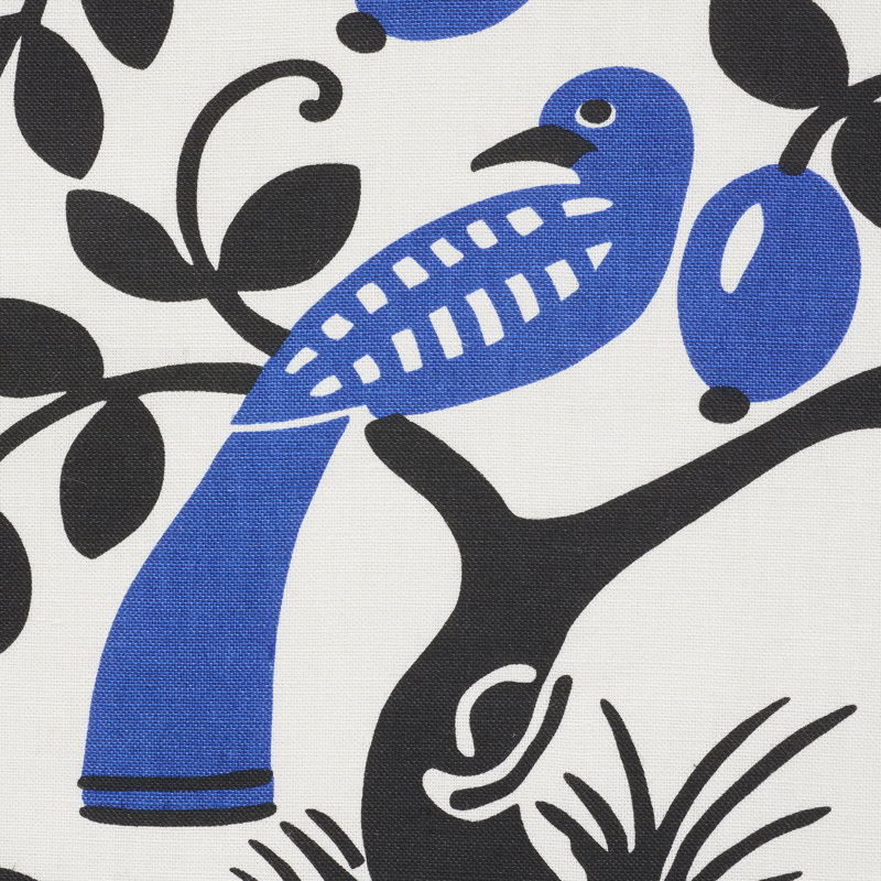 Tissu olive, Noir / Bleu