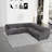 Lizzy Upholstered U-Shaped Sectional Symmetrical