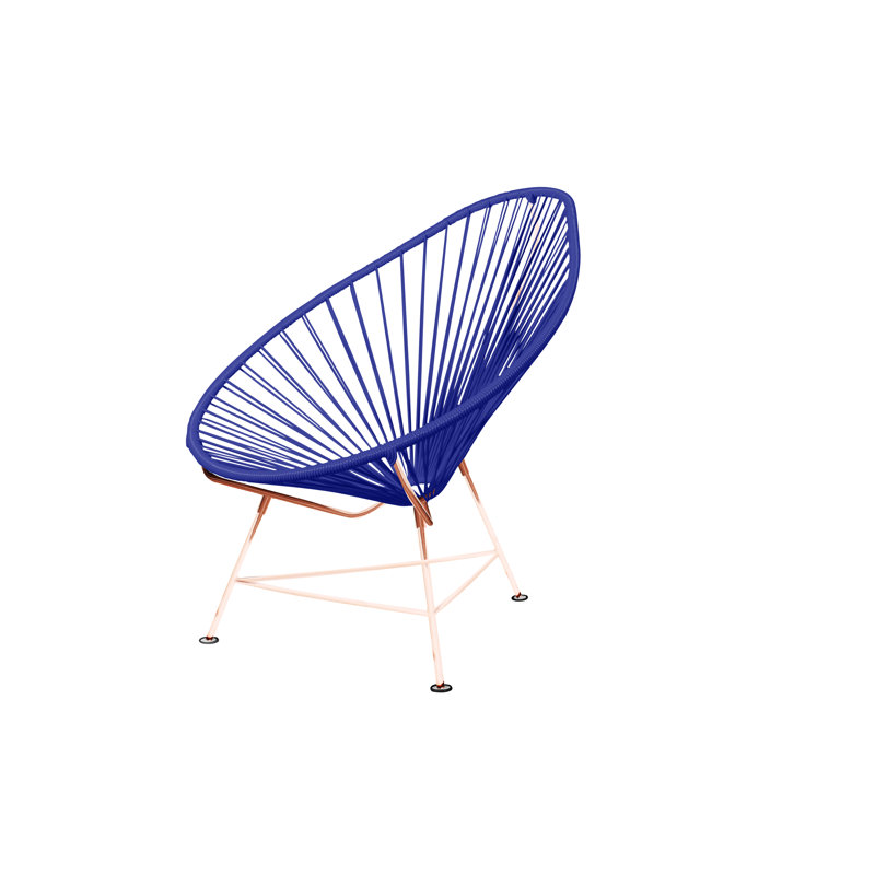 Chaise de jardin, Bleu marine / cuivre