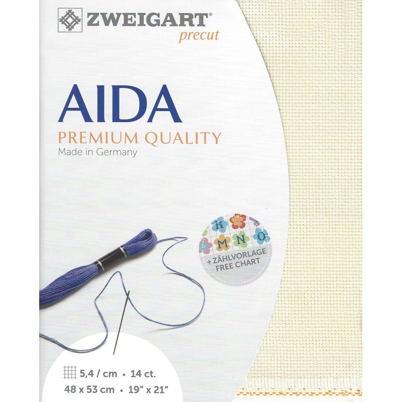 Prédécoupé Zweigart Stern-Aida 3706/264 ivoire, Ivoire ivoire