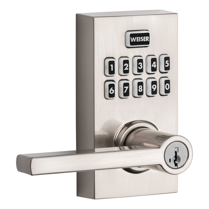 Smartcode 10 Lever Electronic Lock, Satin Nickel