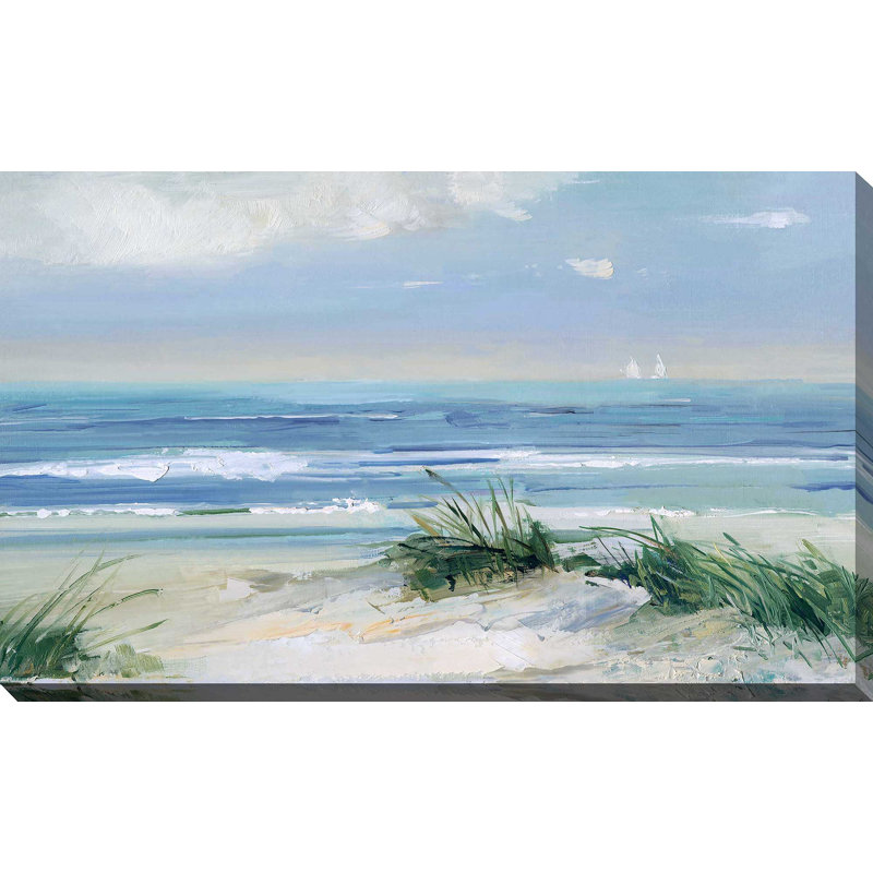 Brises côtières - Peinture, L 30 po x H 18 po, Toile tendue