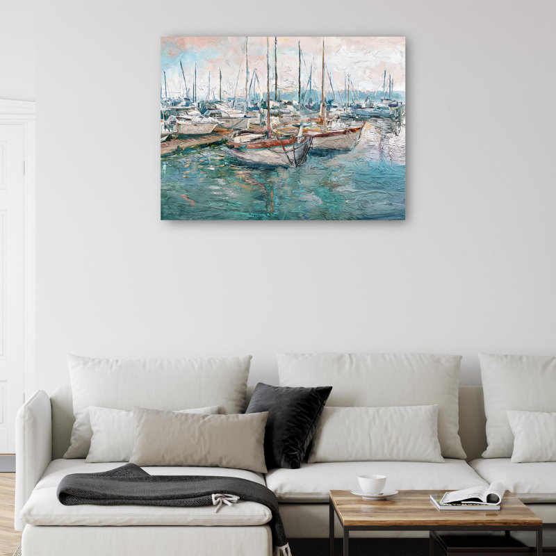 «Silent Harbor» par Studio Arts, reproduction d'art sur toile, Toile tendue, L 14 po x H 11 po