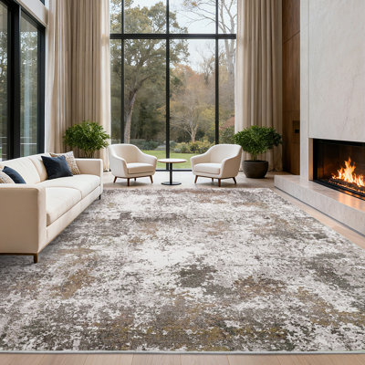 Modern Abstract Machine Washable Area Rugs for Living Room, Non Slip Rug for Bedroom Nursery, Soft Stain Resistant Carpet
