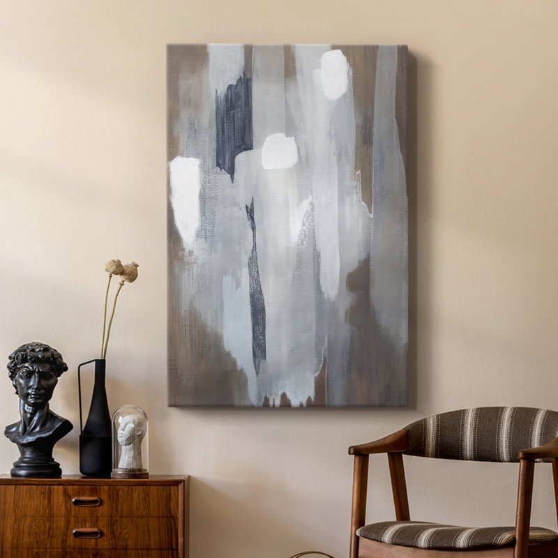 Neige et minéraux II - galerie Cavas sur mesure, H 36 po x l 24 po