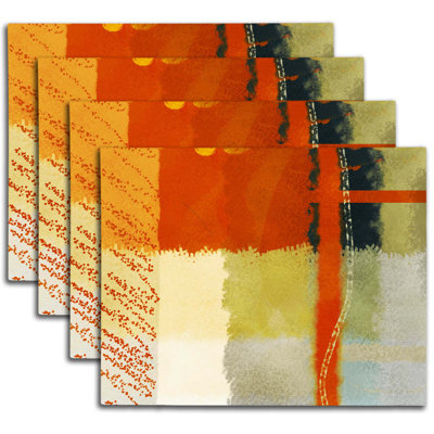 Napperon abstrait en polyester