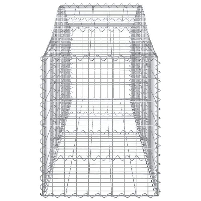 Vidaxl Ensemble de 13 paniers en fer galvanisé, H 1,6 pi x l 6,6 pi