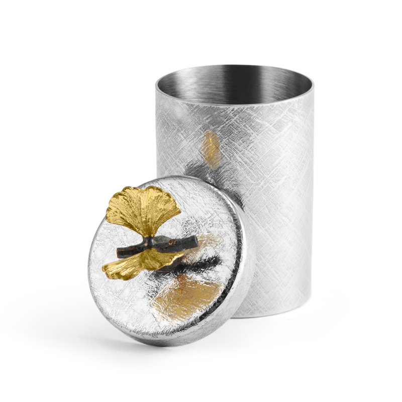 Butterfly Ginkgo Round Container
