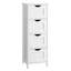 Commode de rangement 4 tiroirs Keyesport