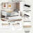 Wood Daybed With Storage Shelves, Upholstered Backrest And Usb-649937984