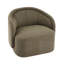 Chaise d'appoint courbée et rembourrée-345475063