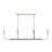 Reines 6-Light Brushed Nickel Linear Chandelier-127380280