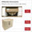 61 Inch Cultured Marble Vanity Top, Two Sinks with Backsplash, White
