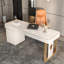 Bureau de luxe luxueux en pierre frittée haut de gamme, 4 tiroirs-1556073046