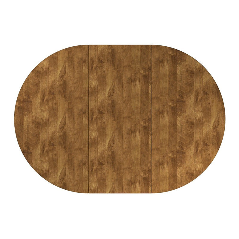 Table de salle à manger extensible en bois massif Fortville, Denim antique