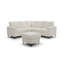 Canapé modulaire (repose-pieds non inclus), blanc