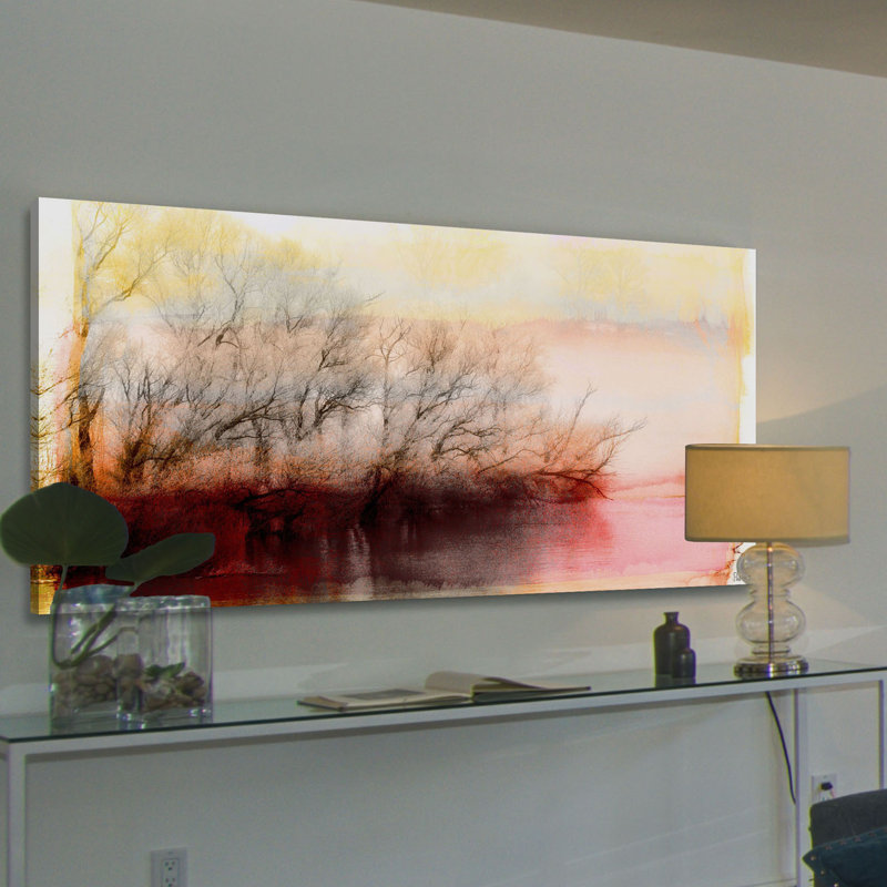 1 Piece Wrapped Canvas Painting, 57cm H x 114cm W x 5cm D