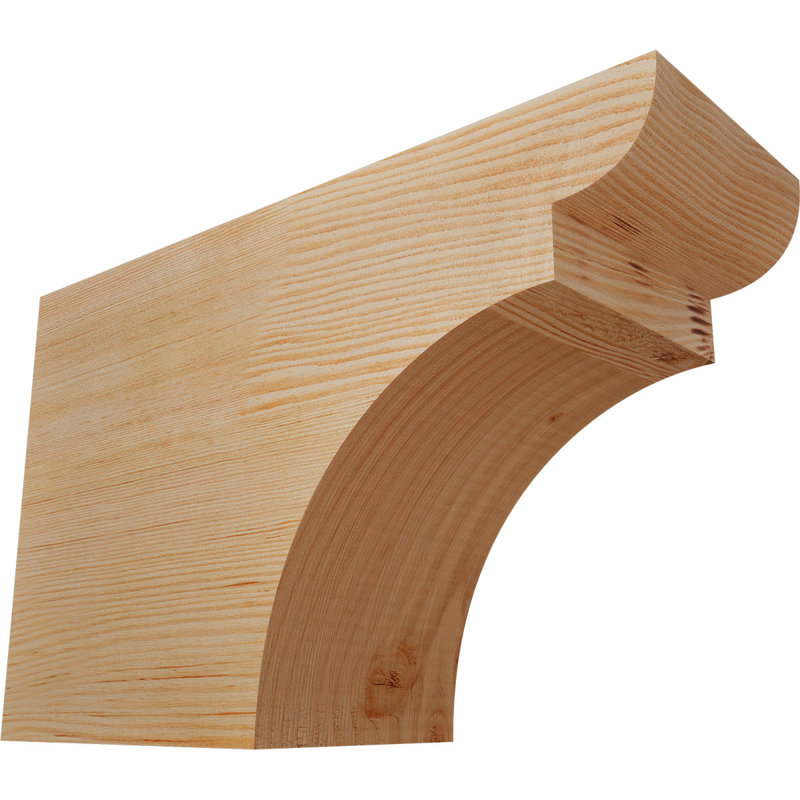 Yorktown Smooth Rafort Tail, Sapin de Douglas, H 10 po x l 16 po x P 5,5 po