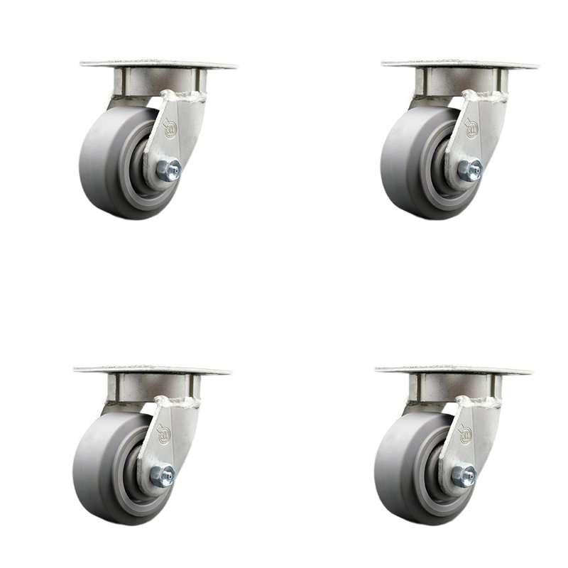 Swivel Top Plate Caster Set