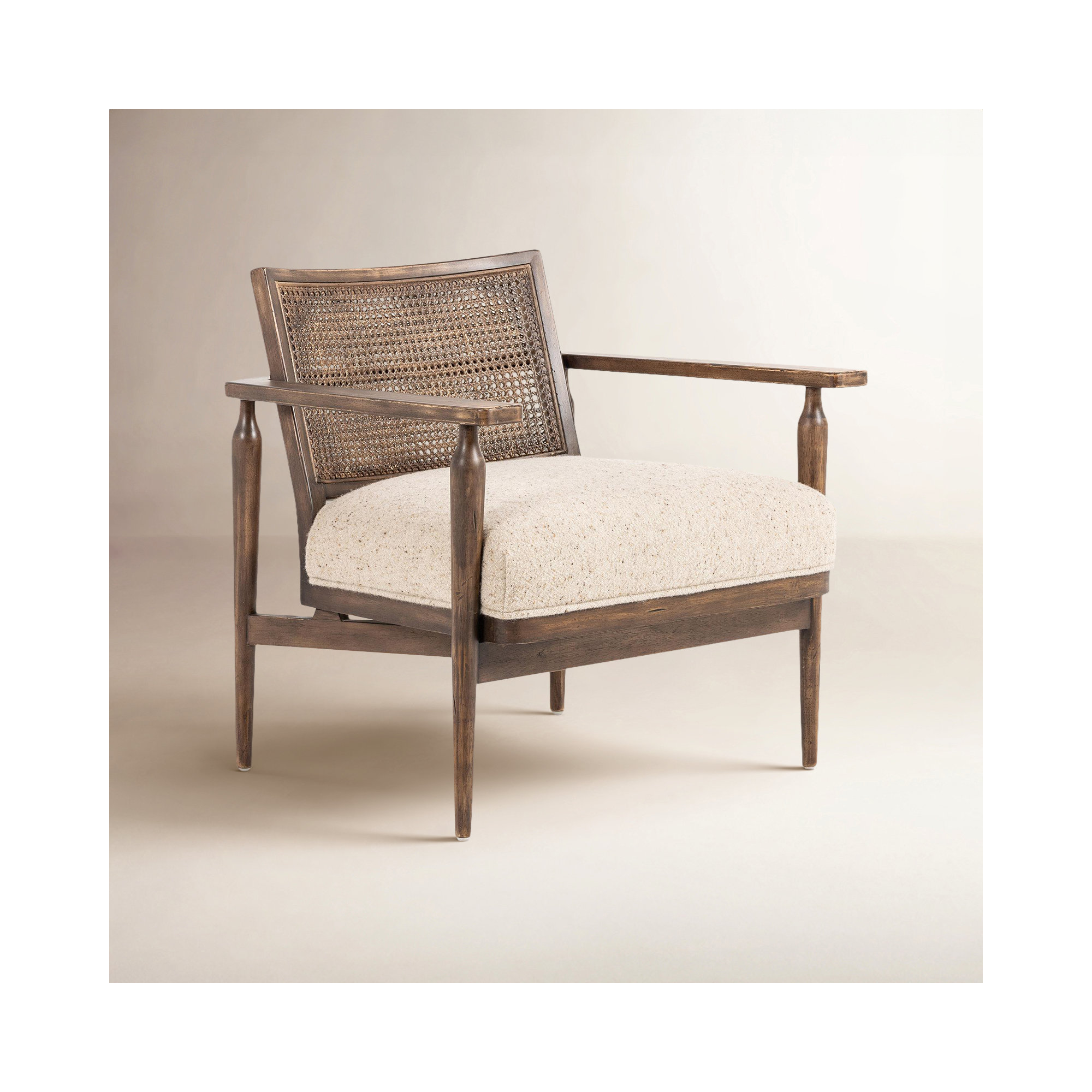 Anasia 30" W Armchair, Camel Linen Blend