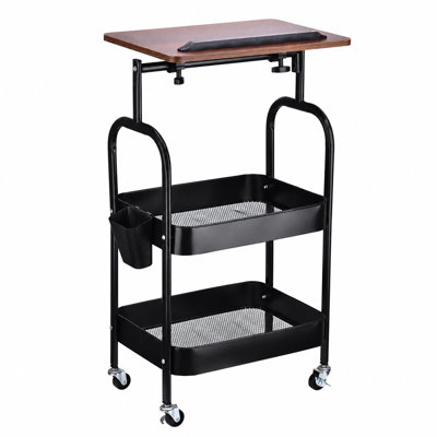 3 Tier Sturdy Rolling Utility Storage Cart