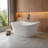 67" x 31.5" Freestanding Soaking Acrylic Bathtub