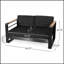 Cadre en aluminium durable avec coussins résistants aux intempéries, parfait pour les sièges d'extérieur confortables et la détente.