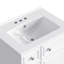 Armoire de meuble-lavabo 24 po avec lavabo en céramique à 2 tiroirs et 1 porte-859875994