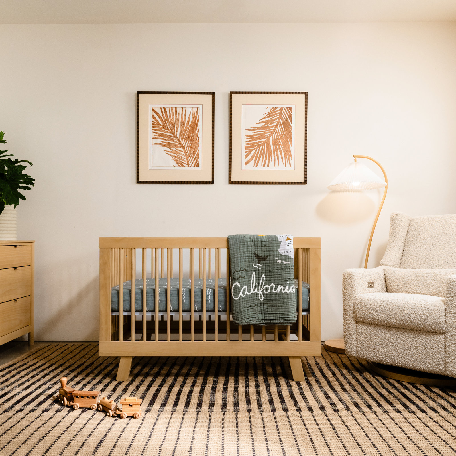 Hudson Pine 3-in-1 Convertible Crib, Honey