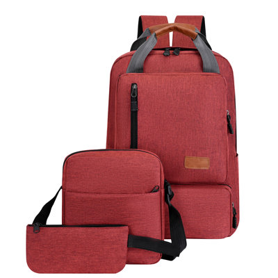 Backpack Backpack Three Piece Set, Large  Student Backpack, Suitable For School And Outdoor Travel, Computer Bag For Men And Women With Large Capacity