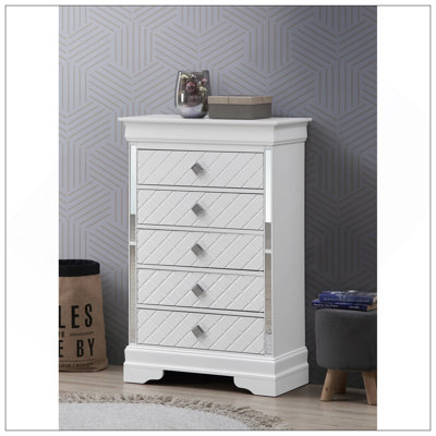 Commode Verona, champagne argenté