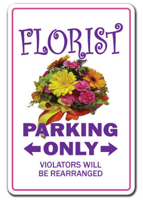Autocollant de fantaisie fleuriste