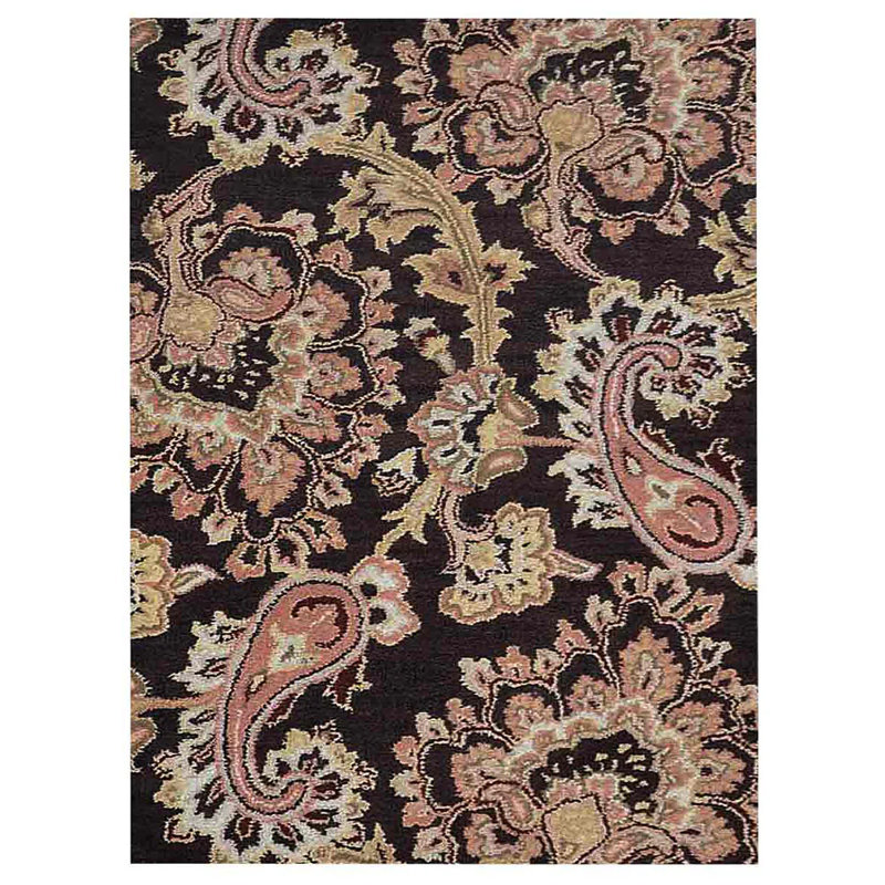 Hollander HAND TUFTED WOOL ECO-FRIENDLY AREA RUGS - Brown Color | Floral Design | Area Rugs for living room, Bedroom