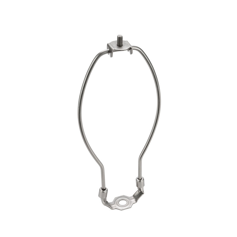 Lampe Harpe, 8,5" H x 4" L x 0,8" D, Nickel satiné