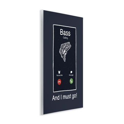 «Bass Is Calling Must Go», plaque murale, design par Jedco Brands, Inc.