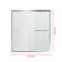Sorrento Lux Semi Frameless Double Sliding Shower 60'' W x 70'' H Double Added Frameless Shower Door with Clear Glass